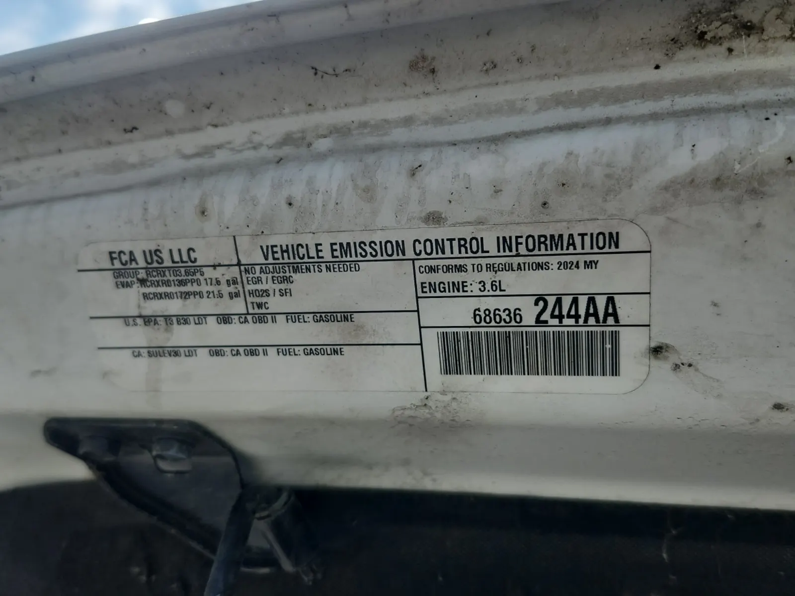 Emission Sticker Photo