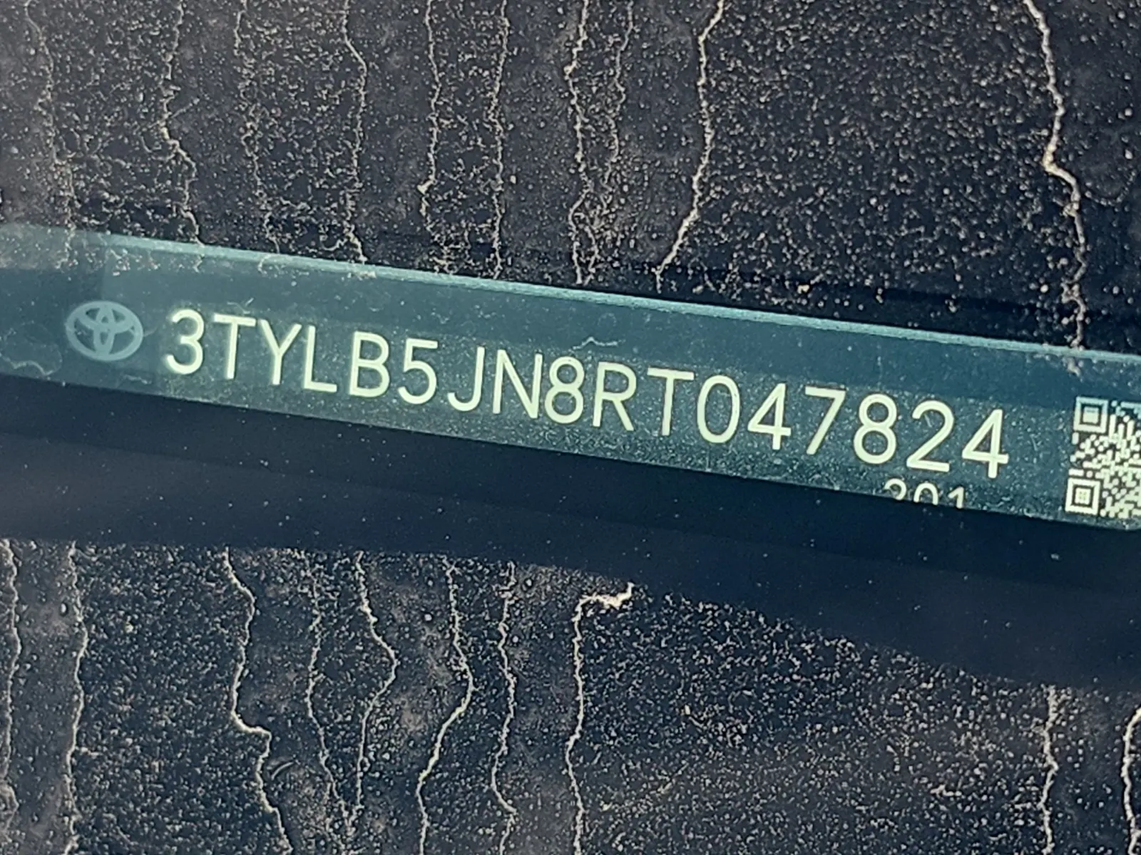 Dash VIN Plate Photo