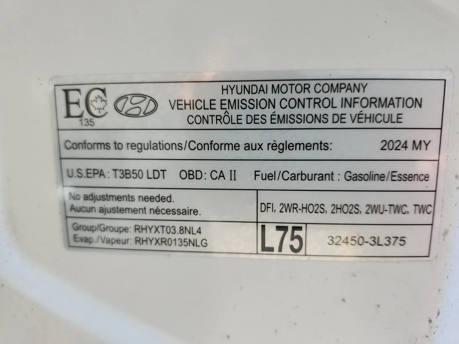 Emission Sticker Photo