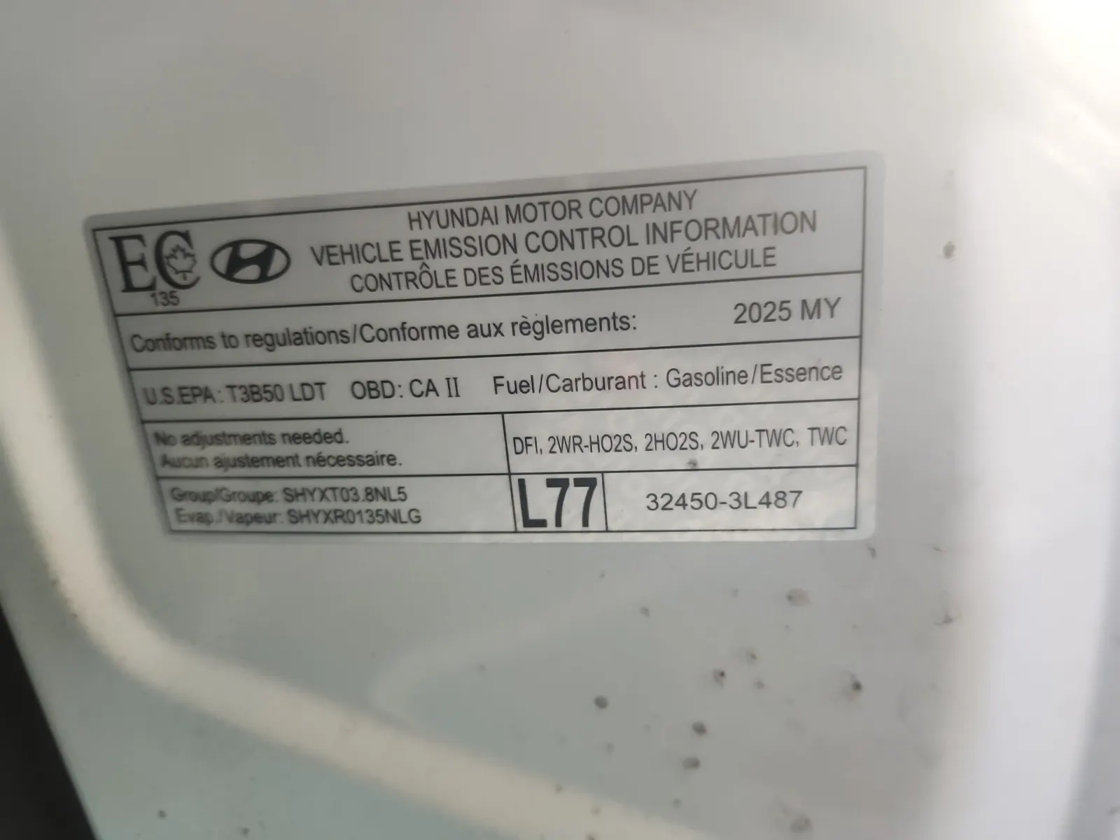 Emission Sticker Photo