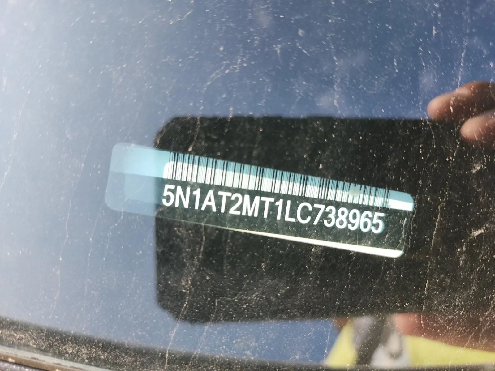 Dash VIN Plate Photo