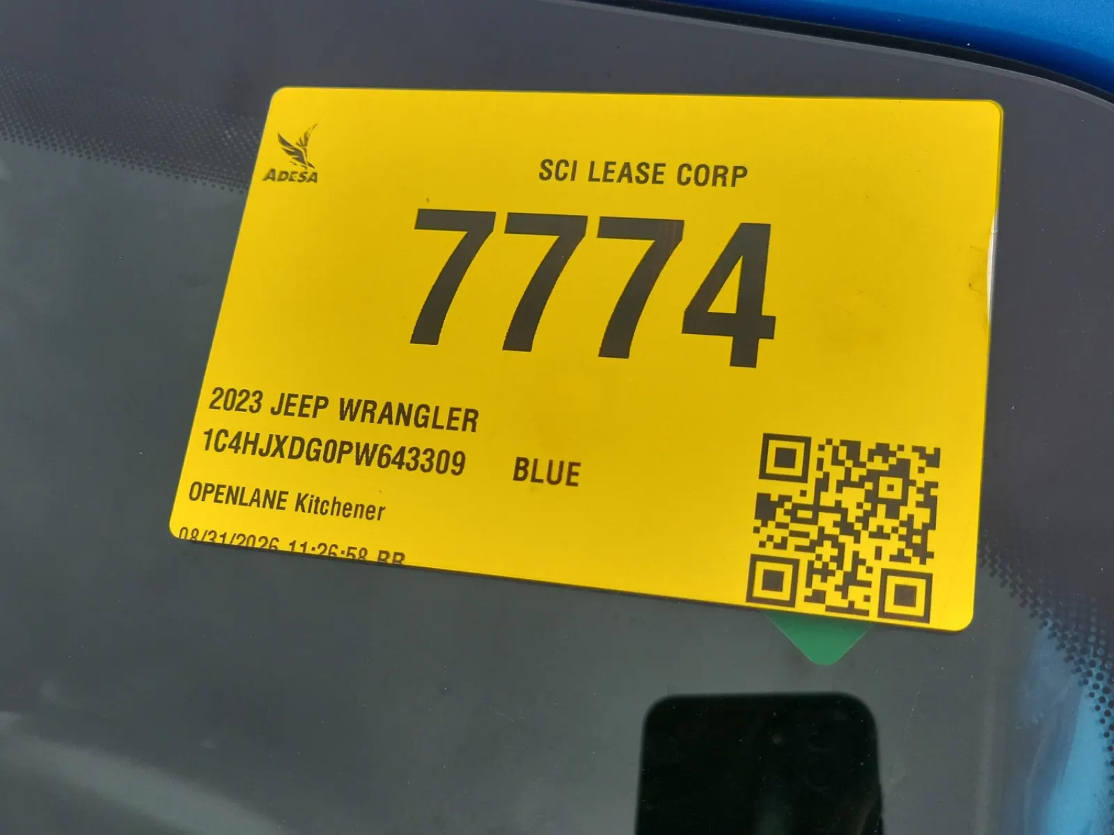 Inventory Label Photo