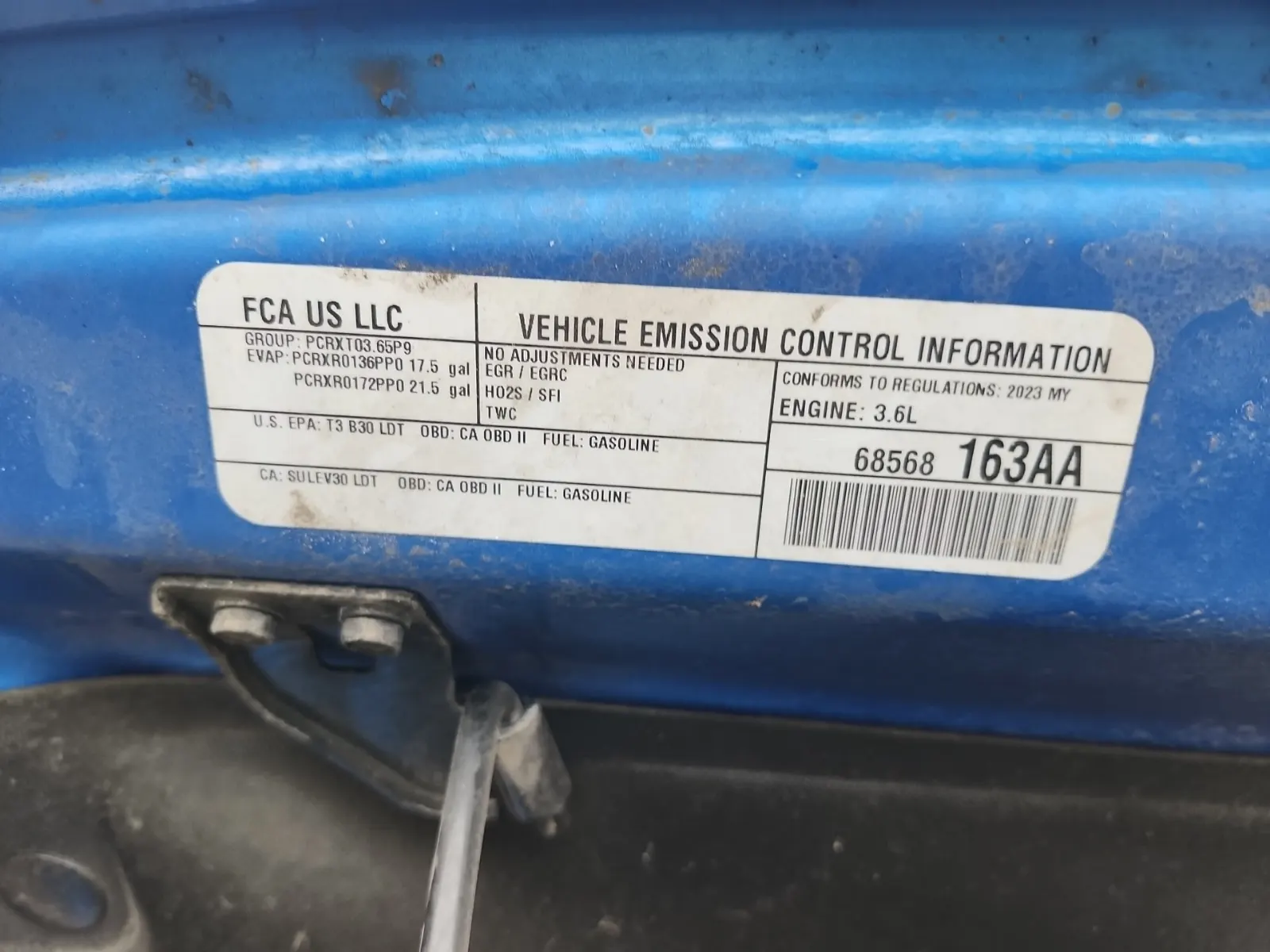 Emission Sticker Photo