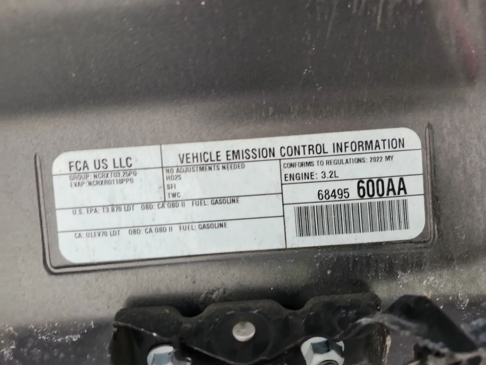 Emission Sticker Photo