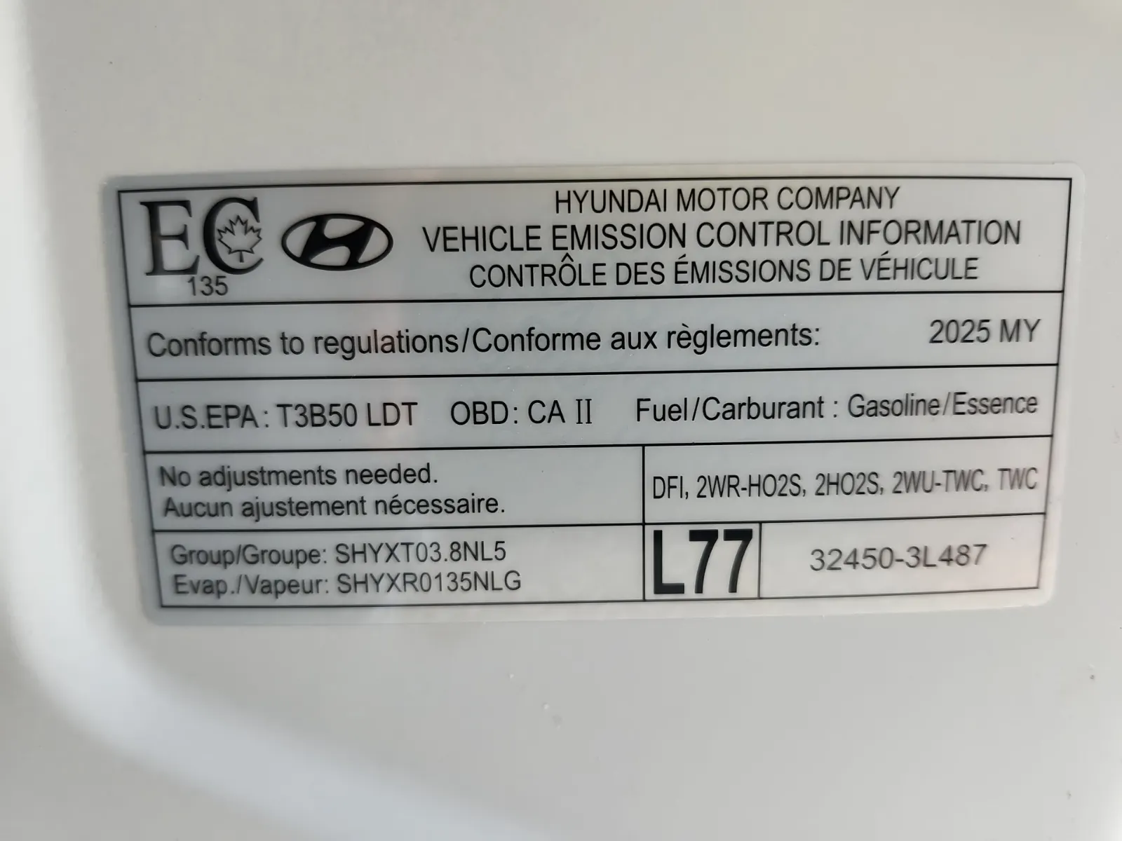 Emission Sticker Photo