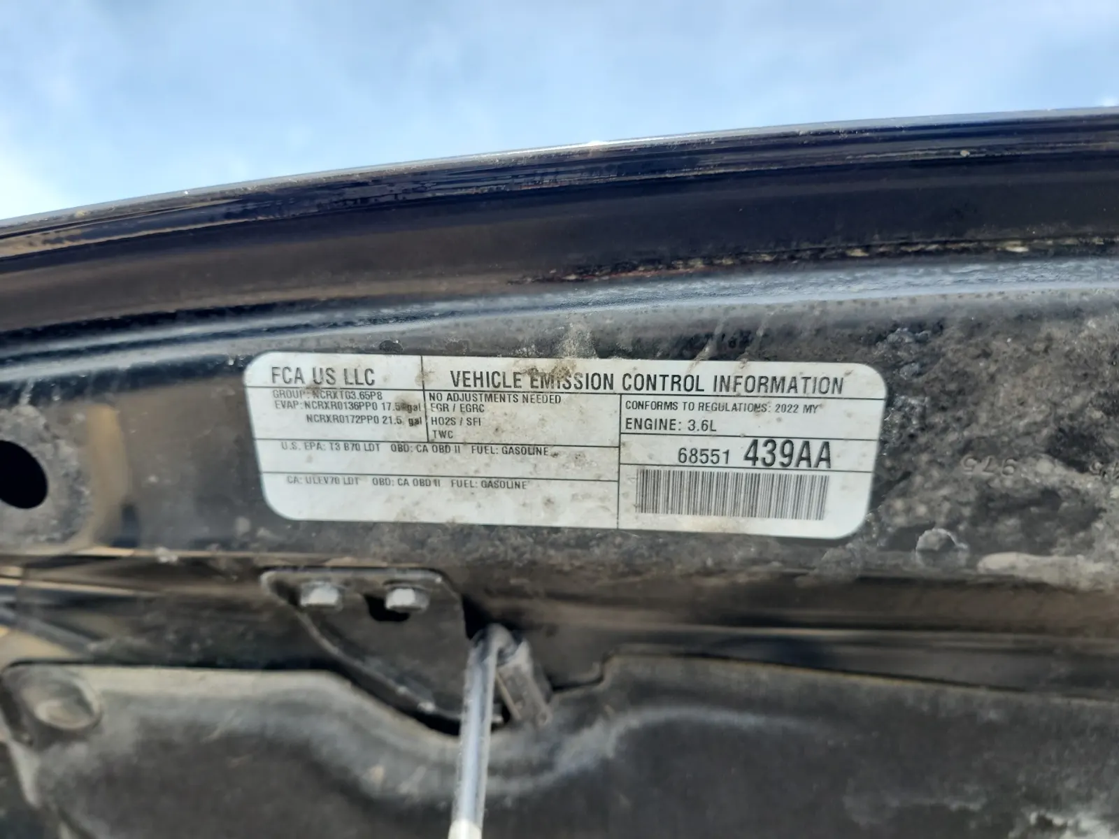Emission Sticker Photo