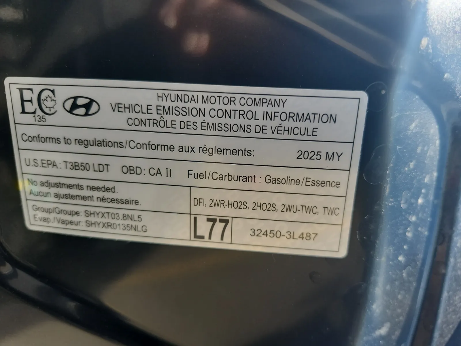 Emission Sticker Photo