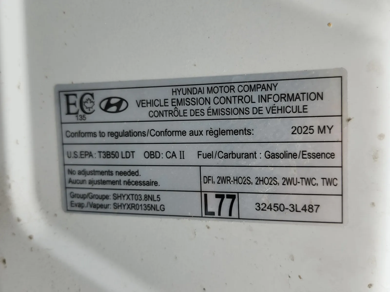 Emission Sticker Photo