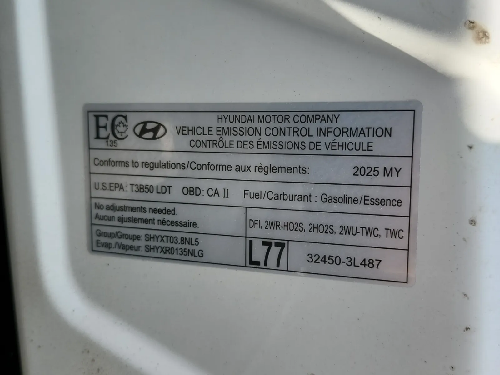 Emission Sticker Photo