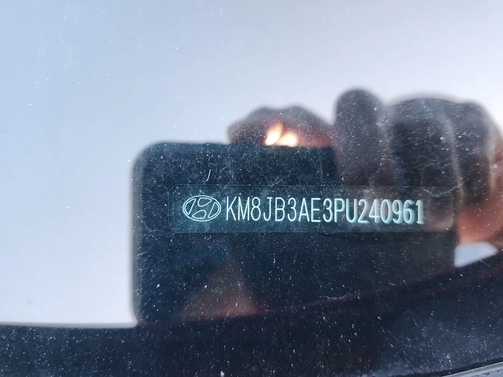 Dash VIN Plate Photo