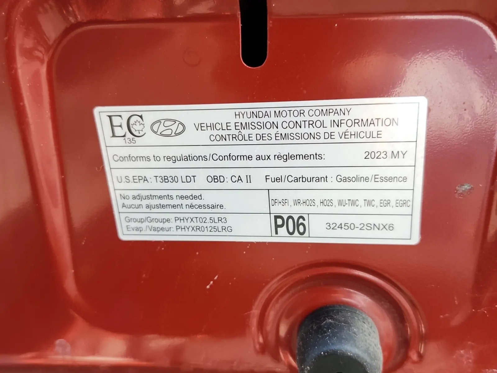 Emission Sticker Photo