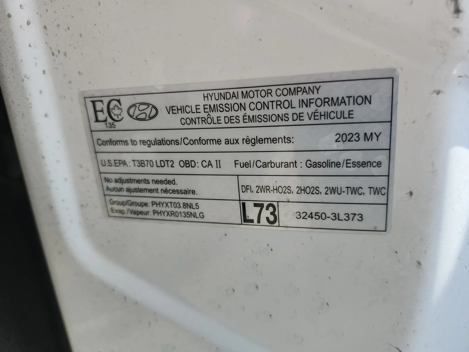 Emission Sticker Photo