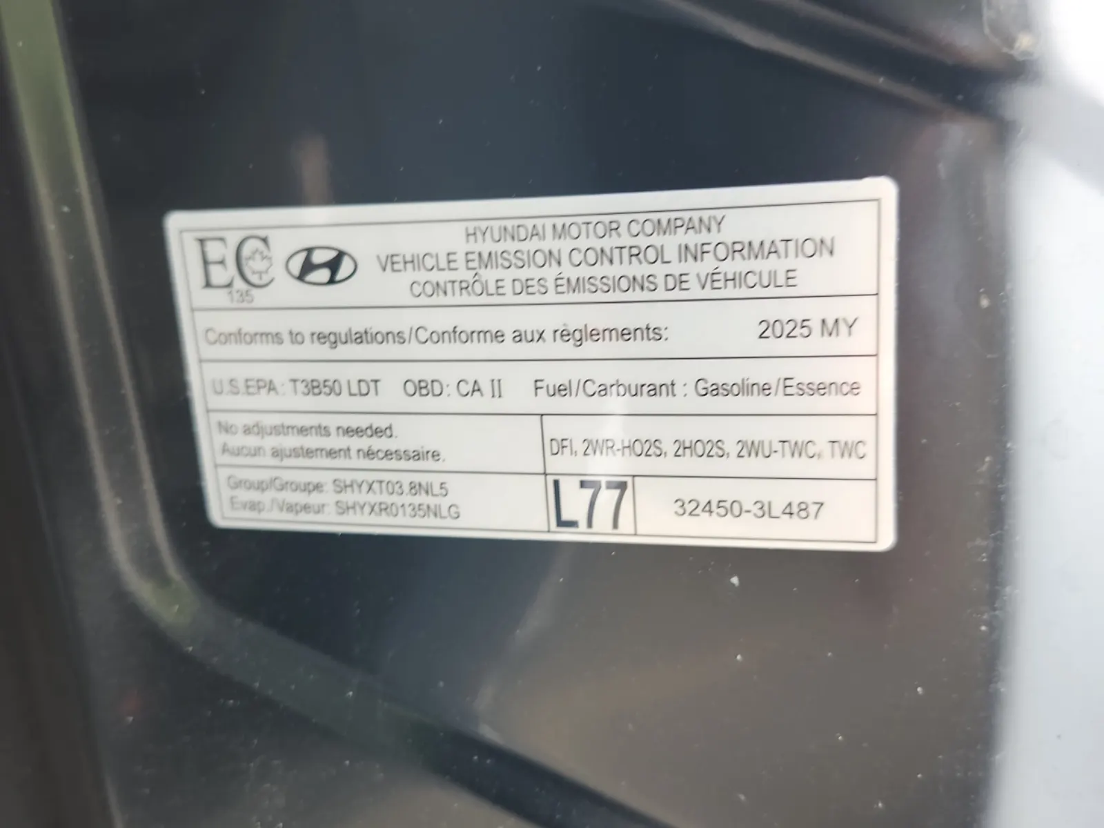 Emission Sticker Photo