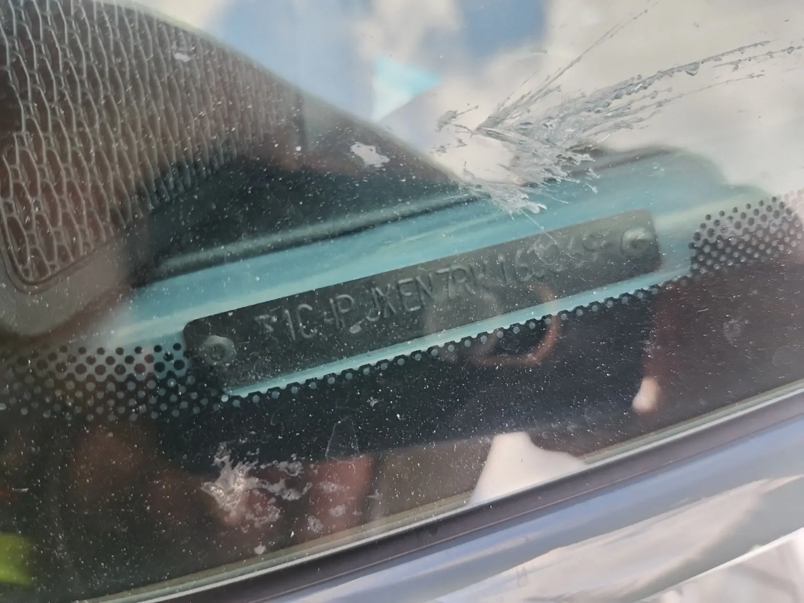 Dash VIN Plate Photo