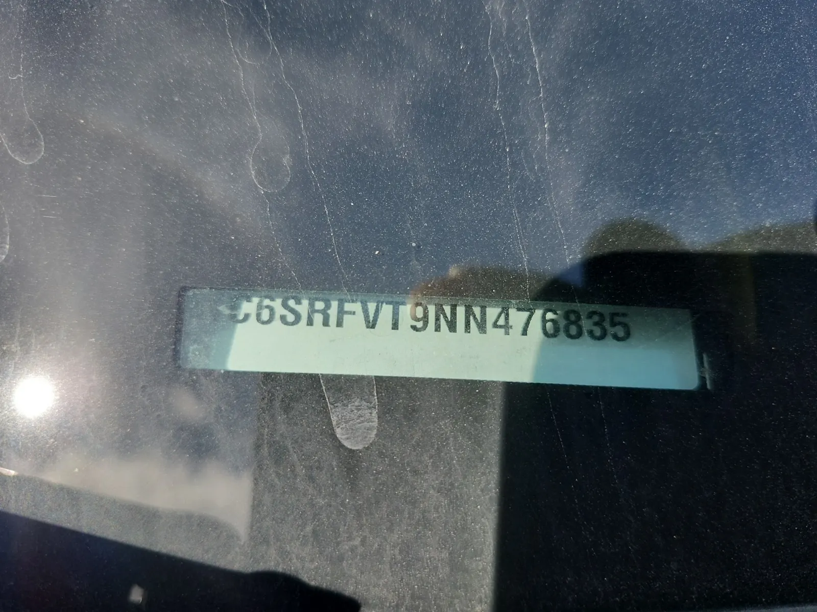 Dash VIN Plate Photo