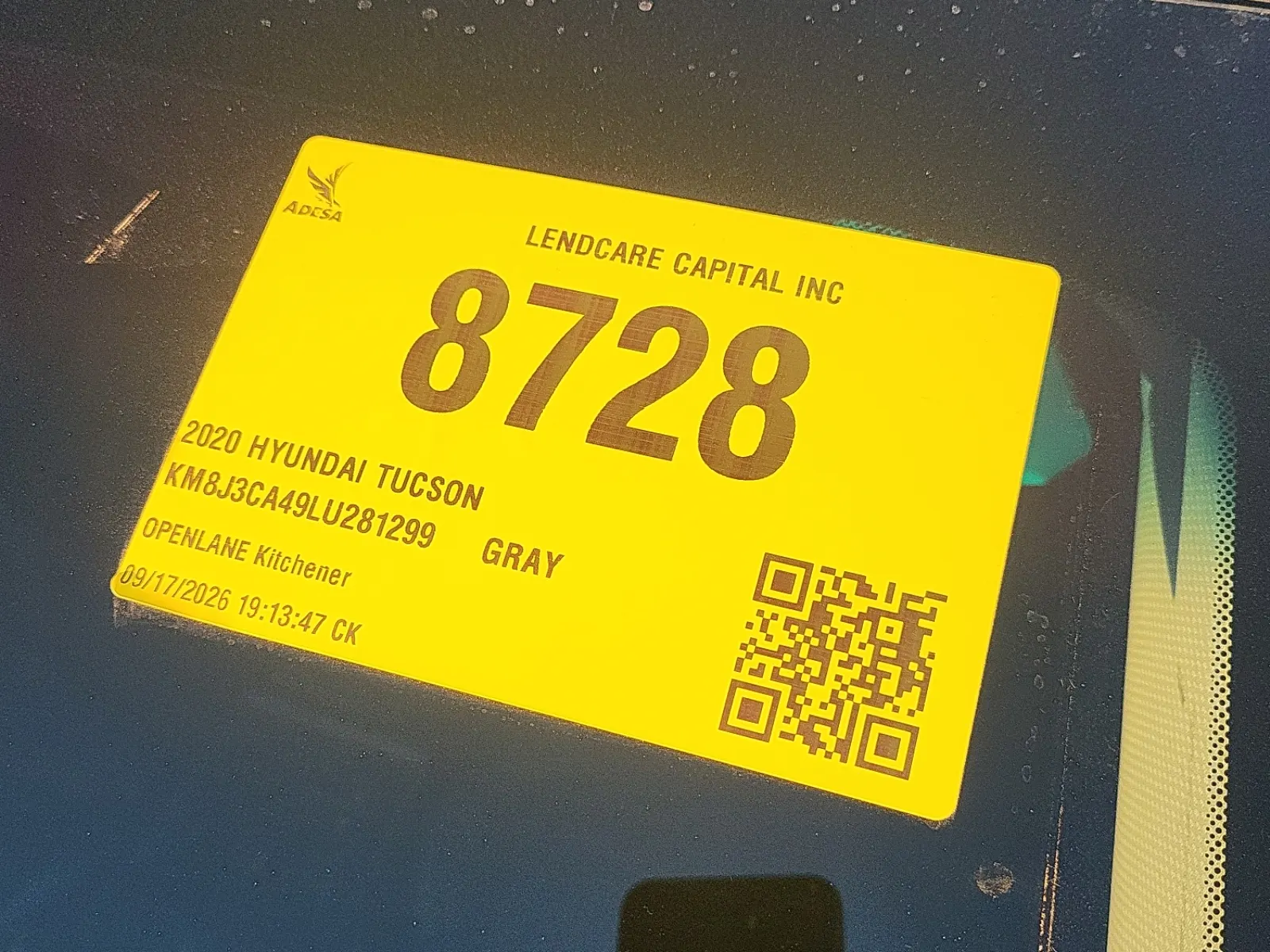 Inventory Label Photo