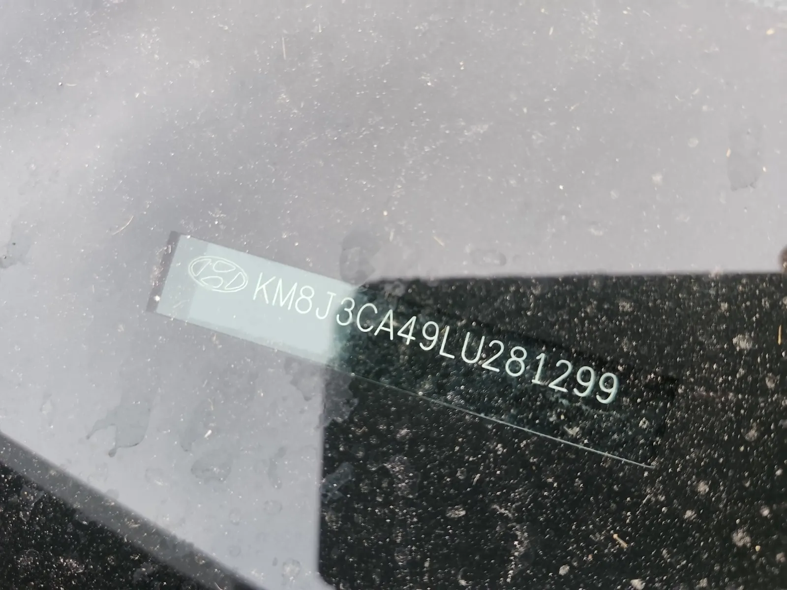 Dash VIN Plate Photo