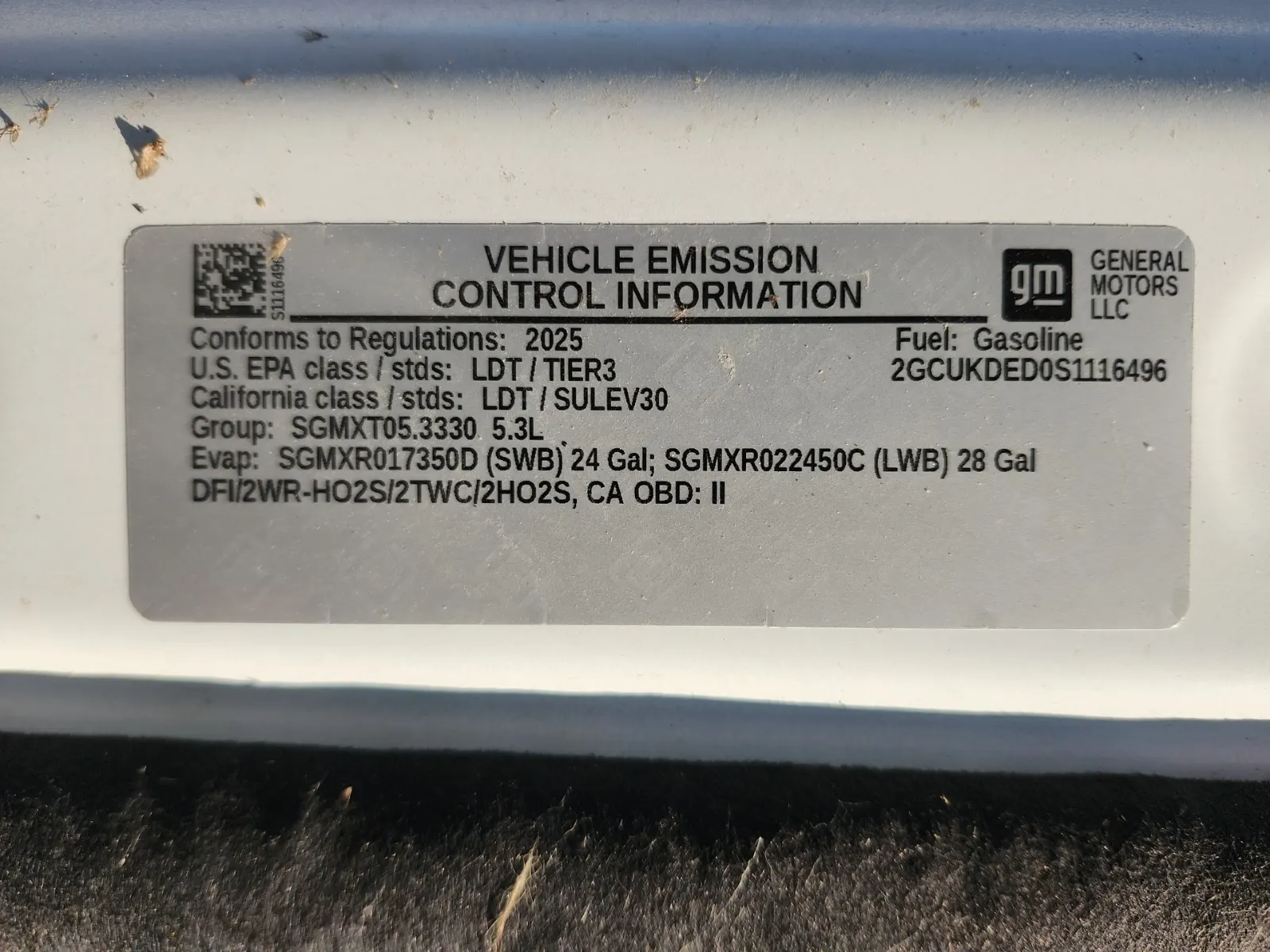 Emission Sticker Photo