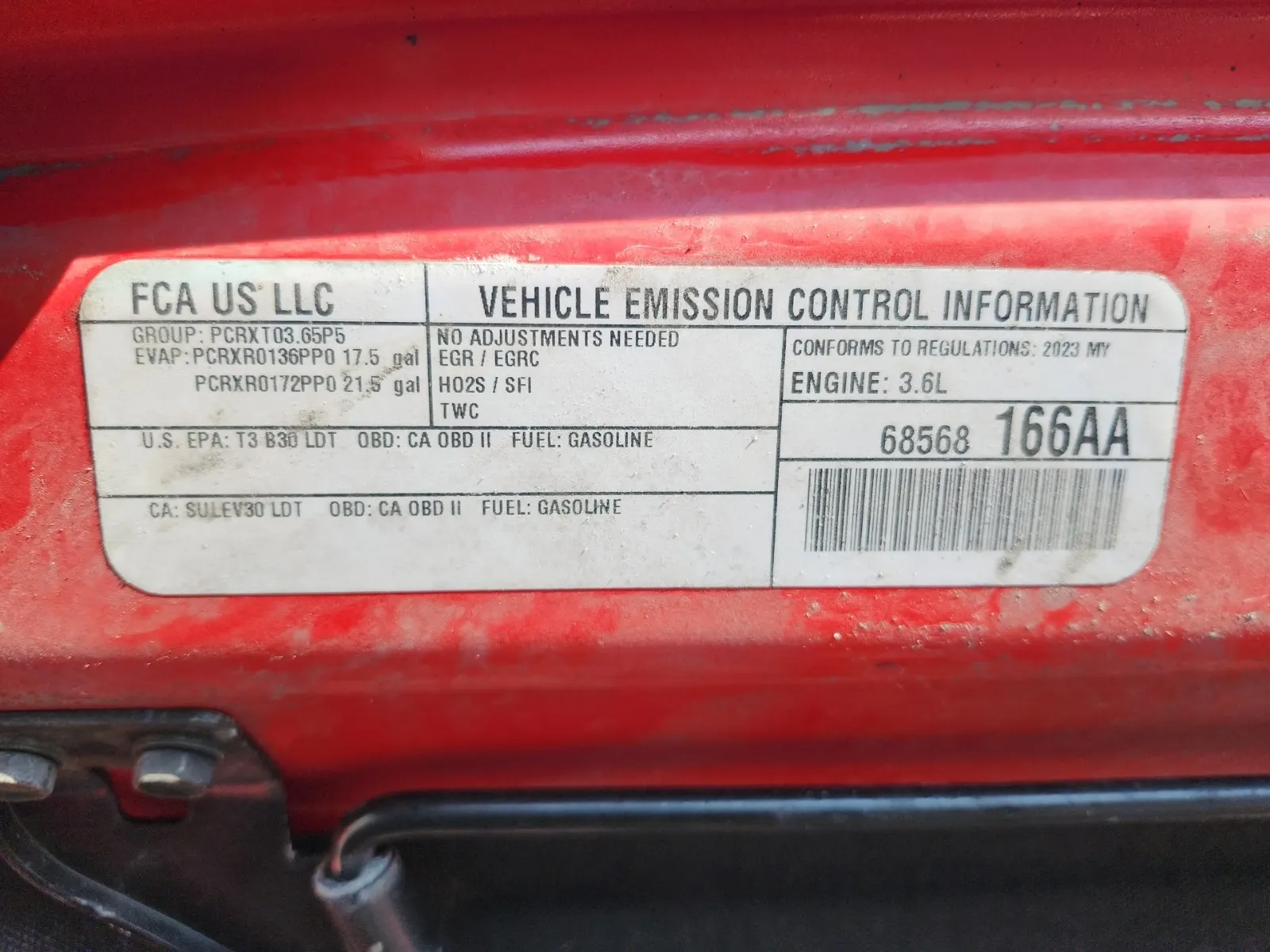 Emission Sticker Photo