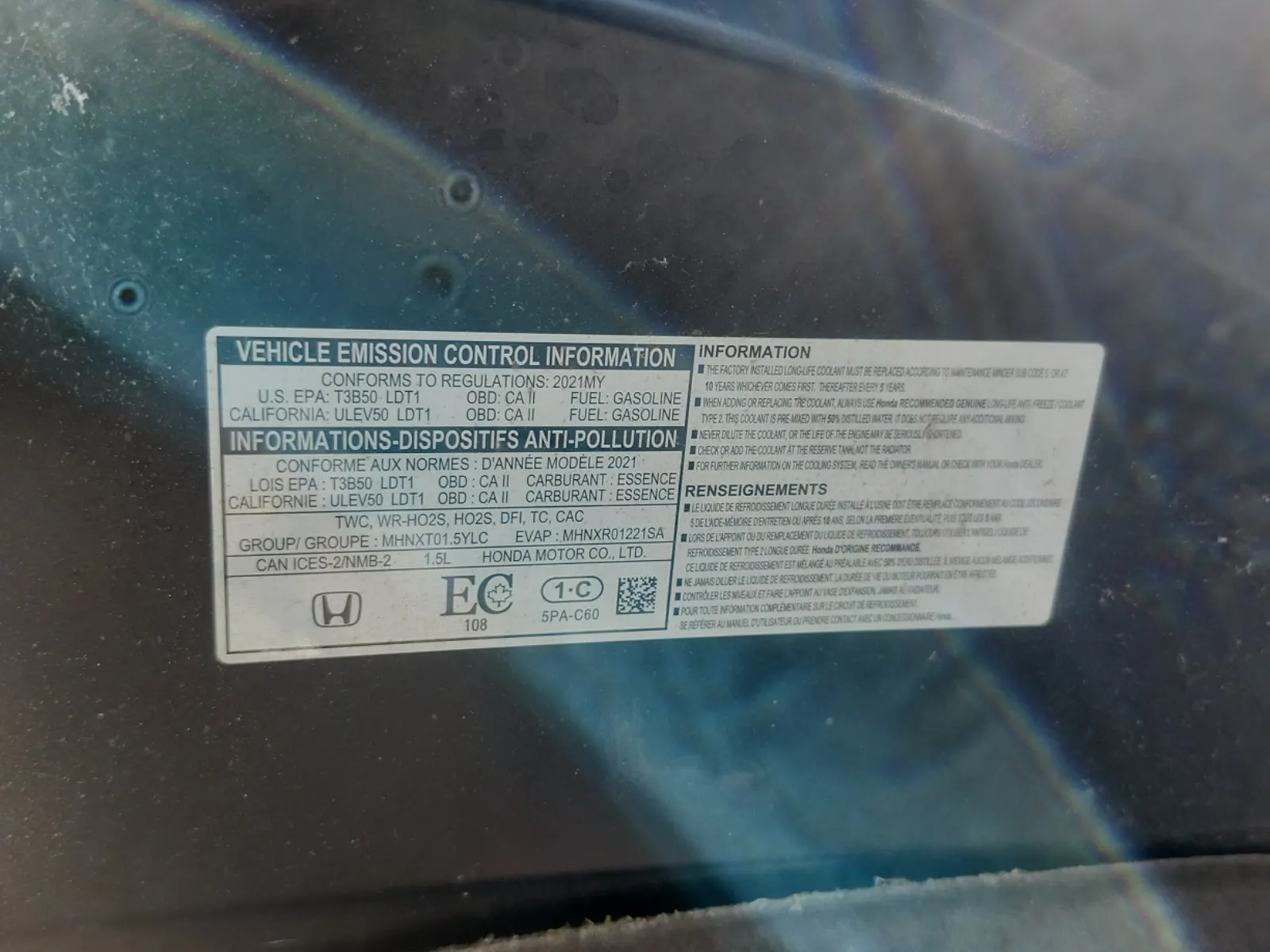 Emission Sticker Photo