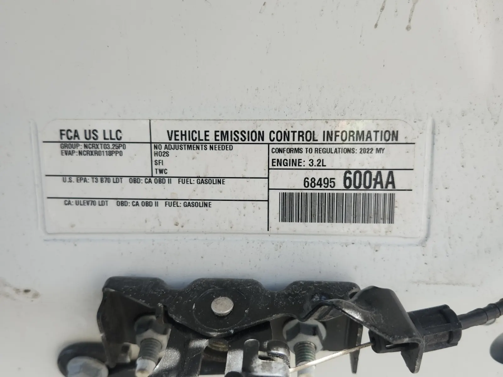 Emission Sticker Photo