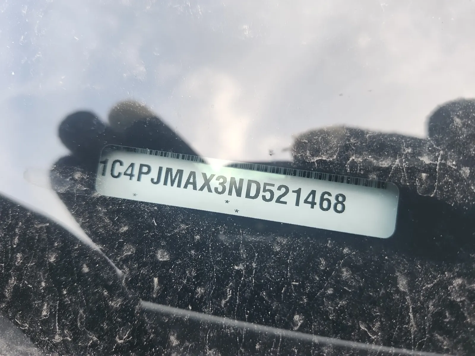 Dash VIN Plate Photo