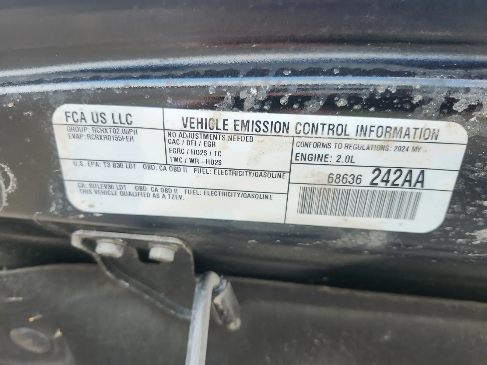 Emission Sticker Photo