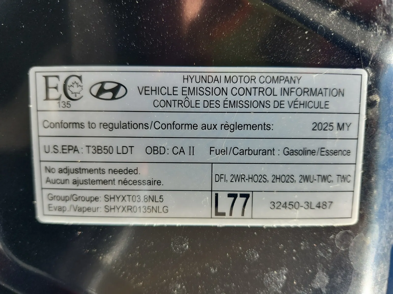 Emission Sticker Photo