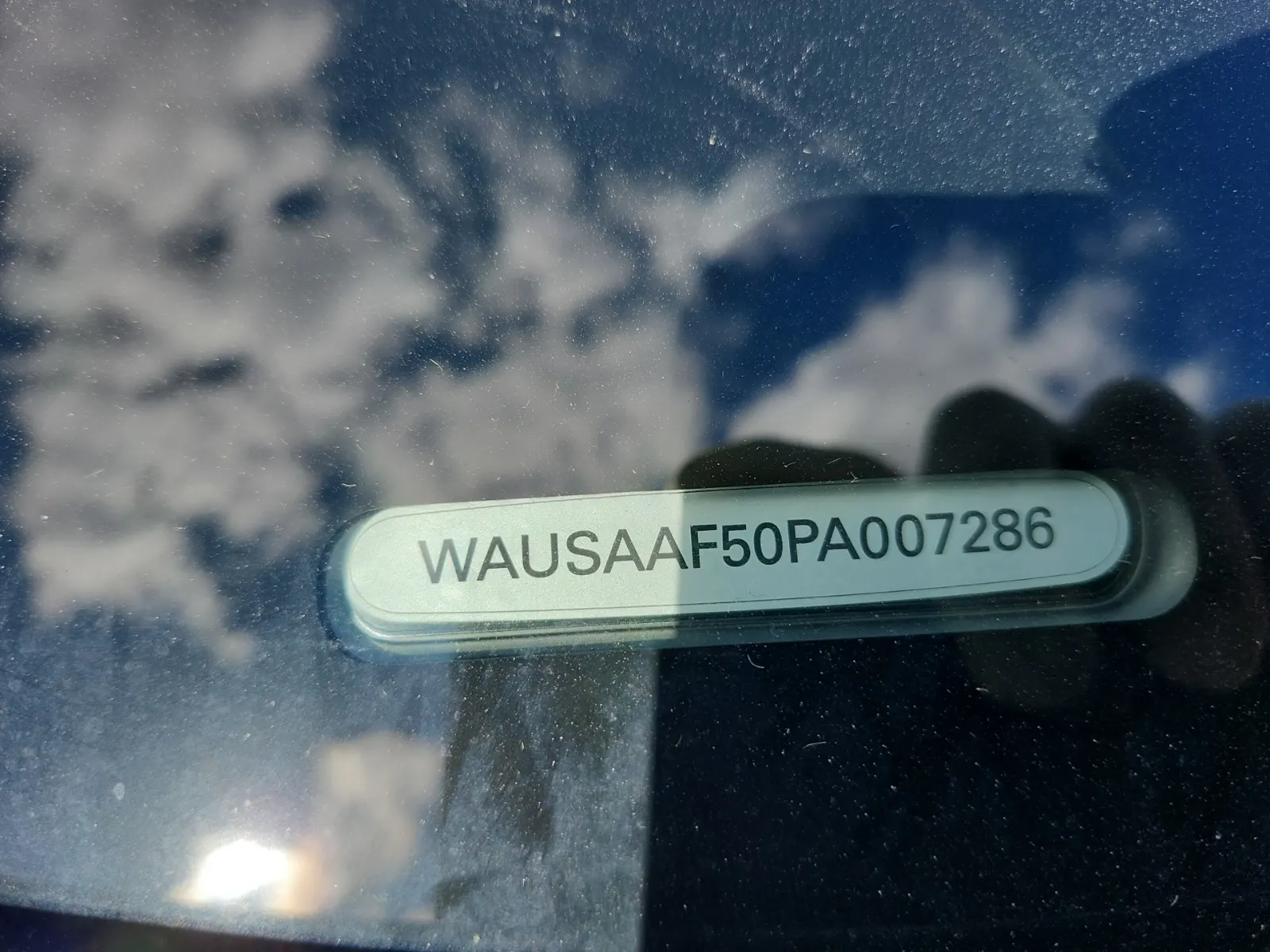 Dash VIN Plate Photo