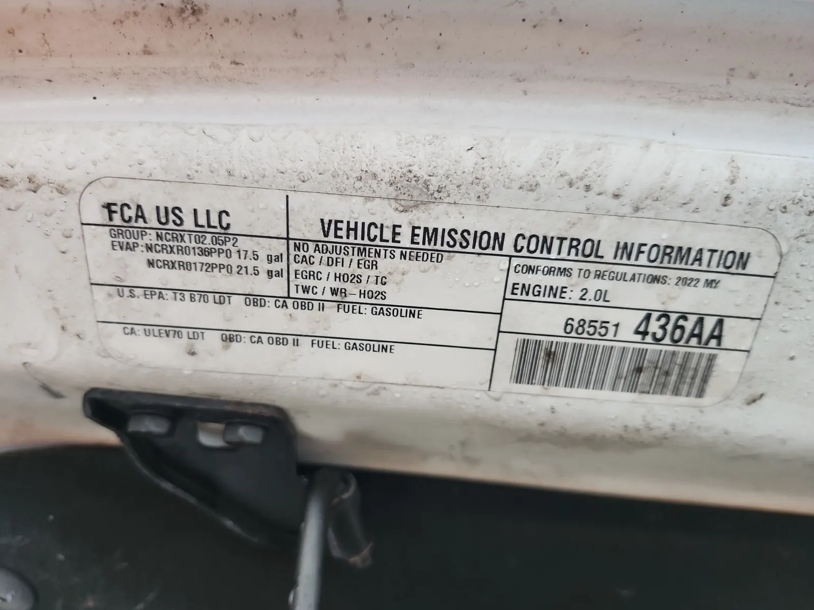 Emission Sticker Photo