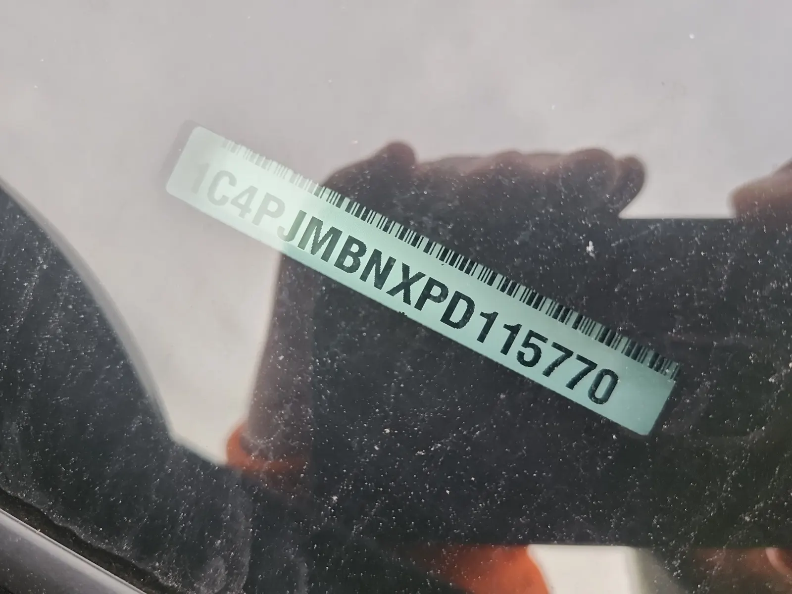 Dash VIN Plate Photo