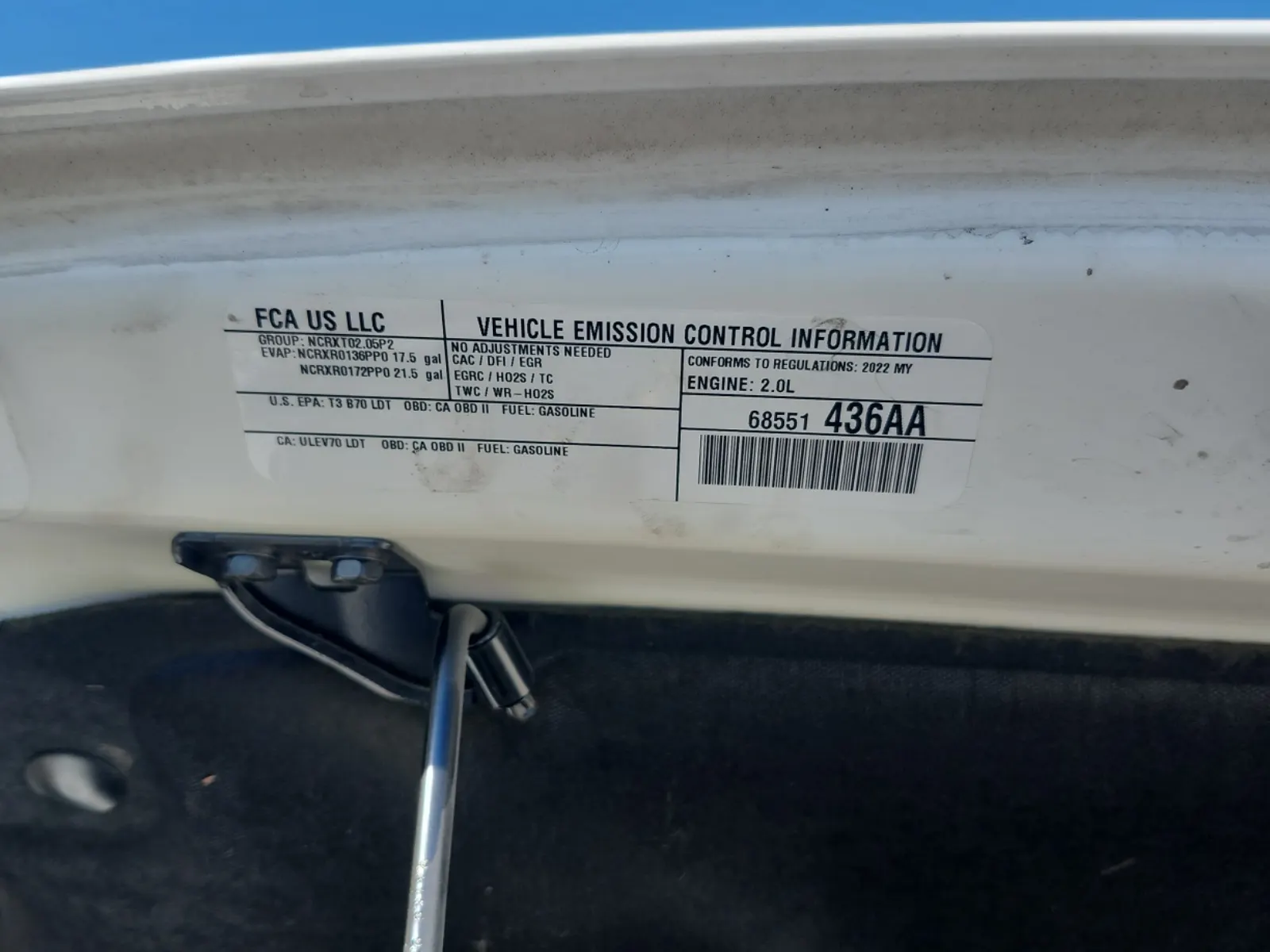 Emission Sticker Photo