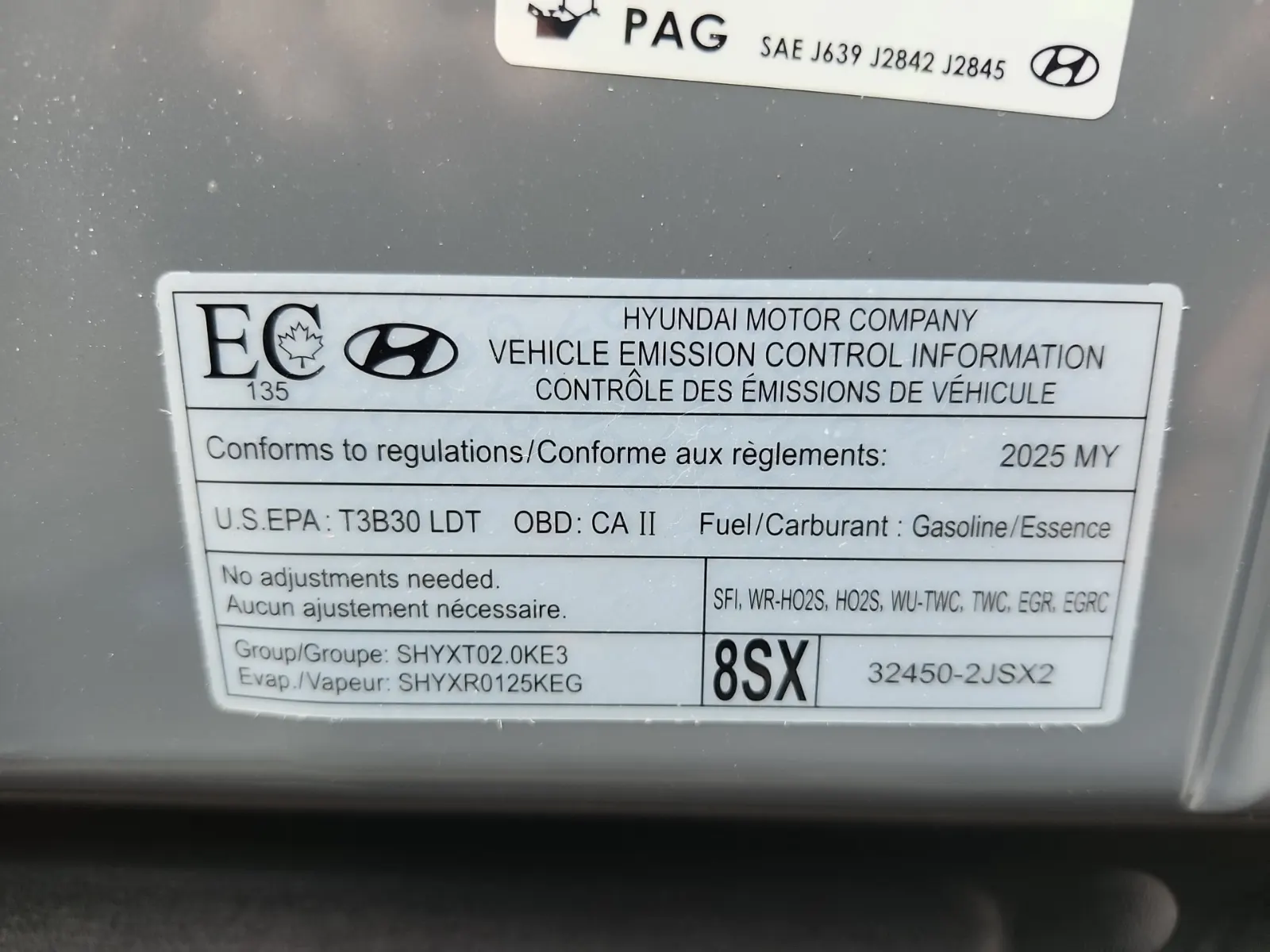 Emission Sticker Photo