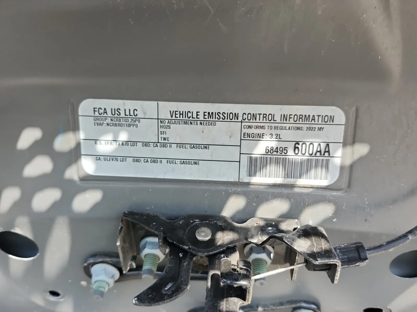 Emission Sticker Photo