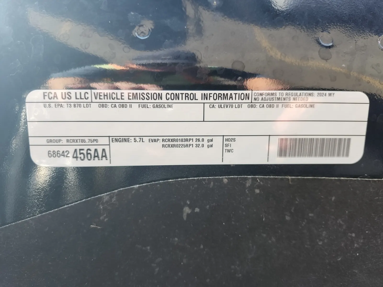 Emission Sticker Photo