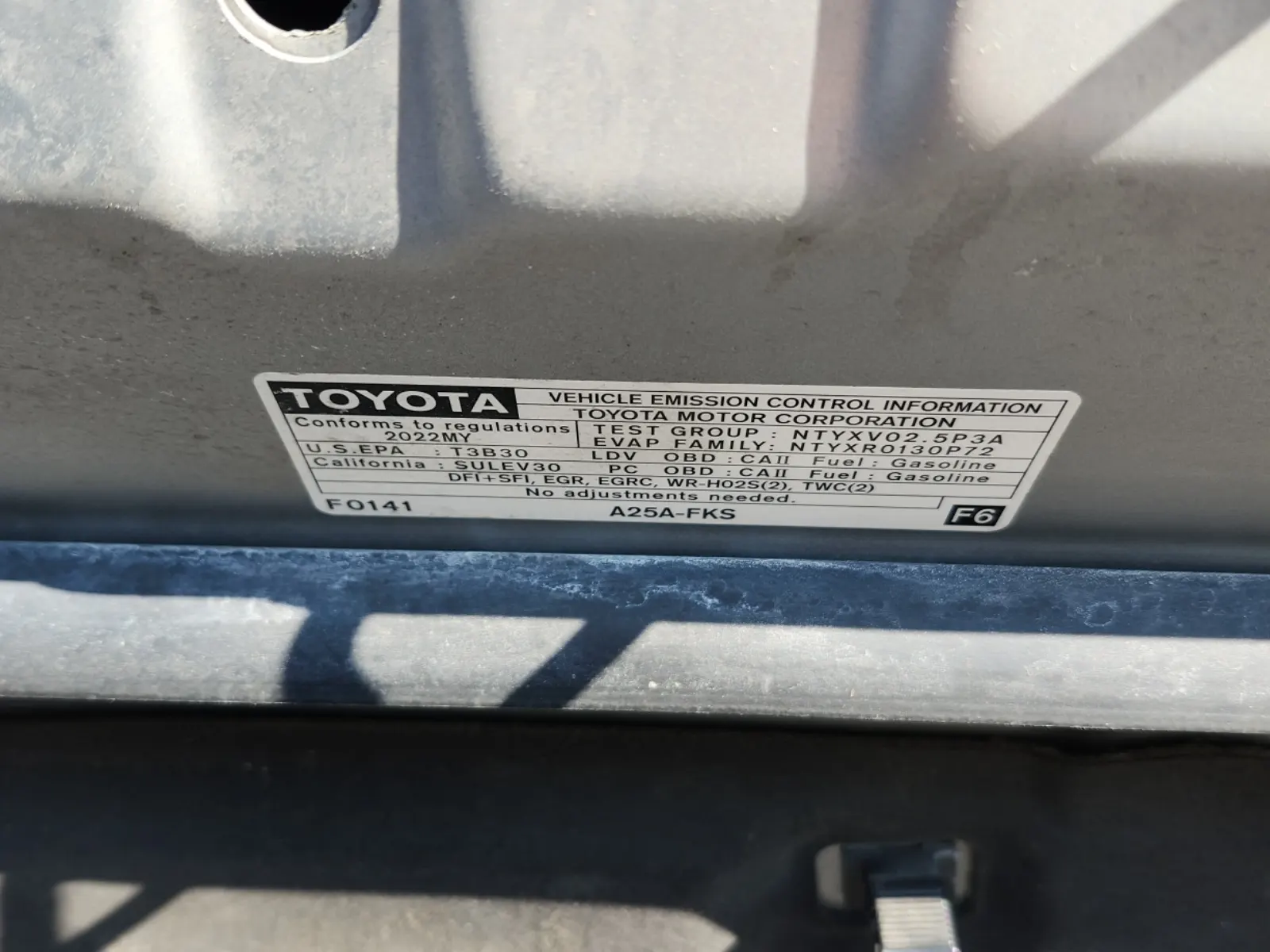 Emission Sticker Photo