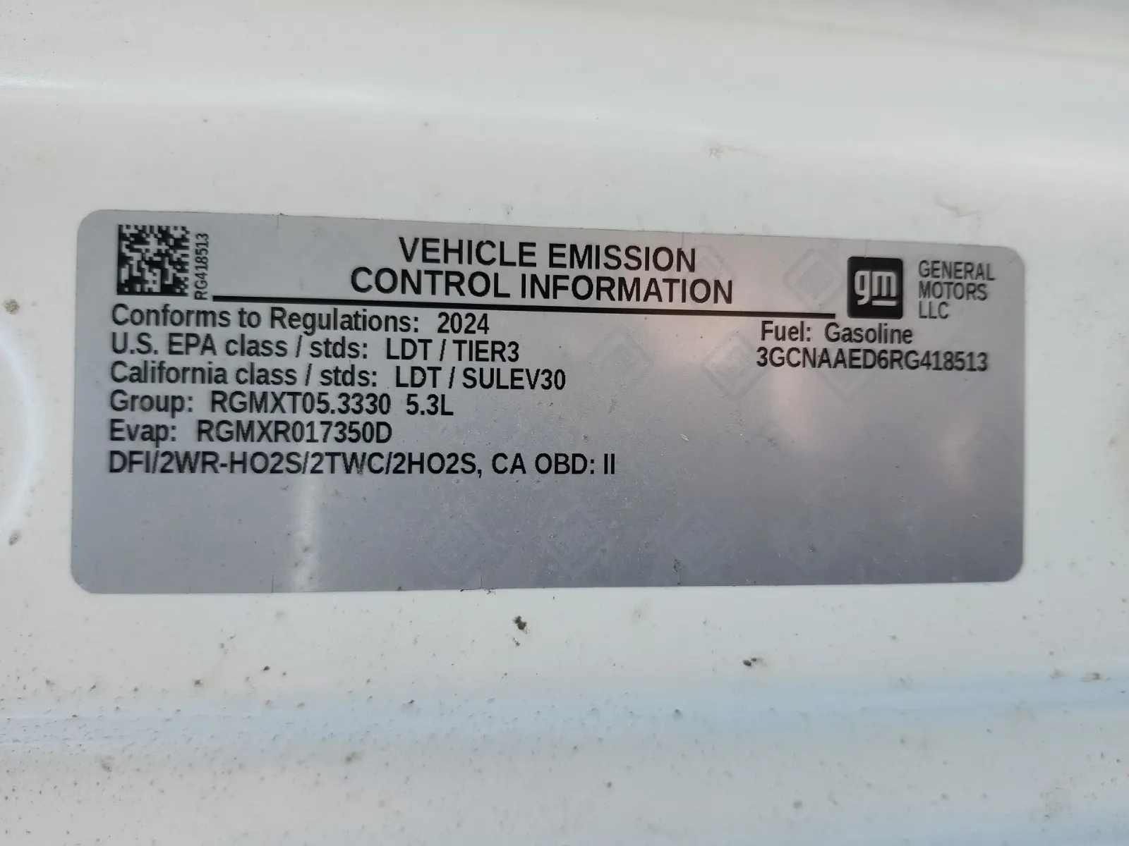 Emission Sticker Photo