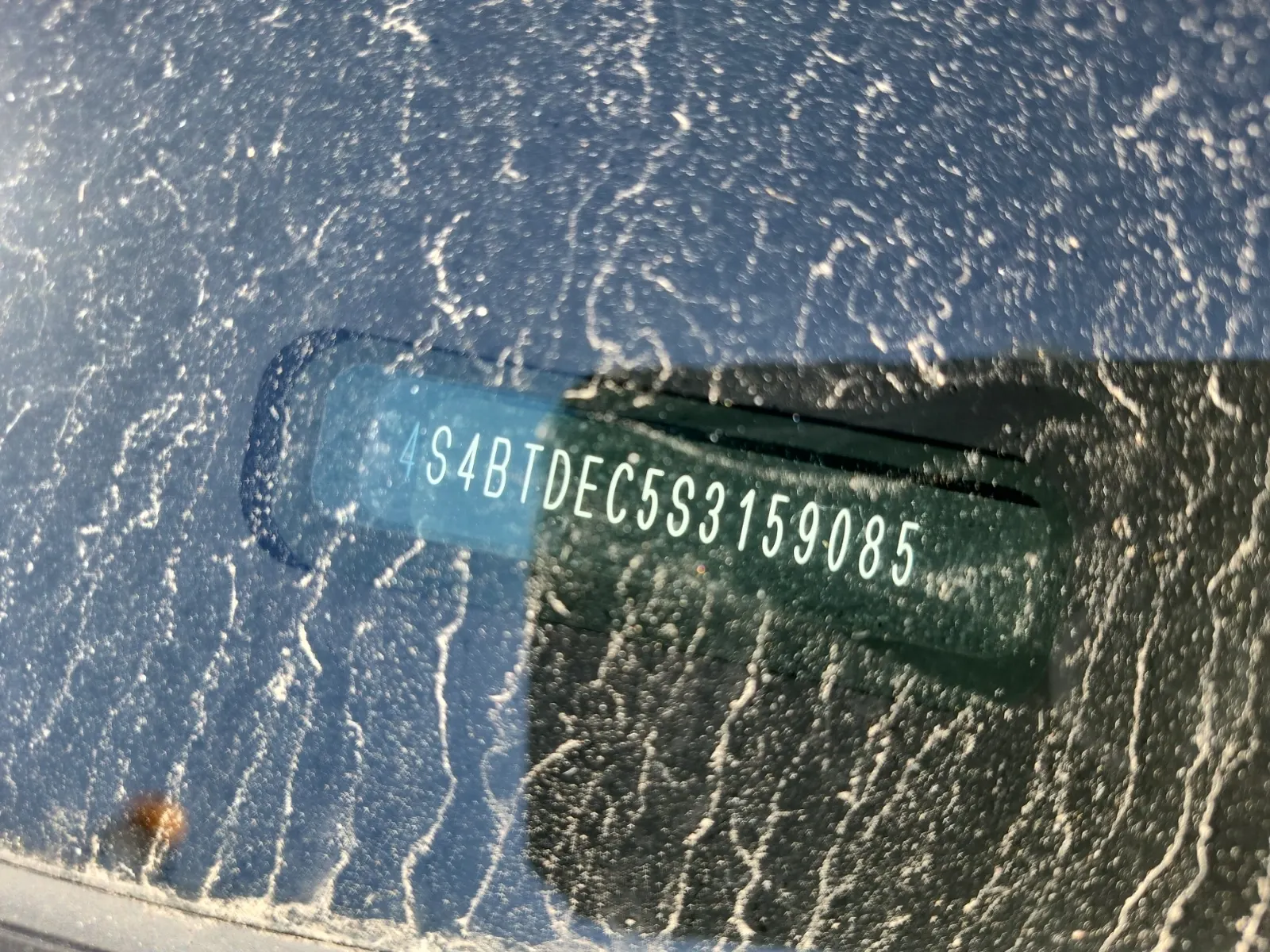 Dash VIN Plate Photo