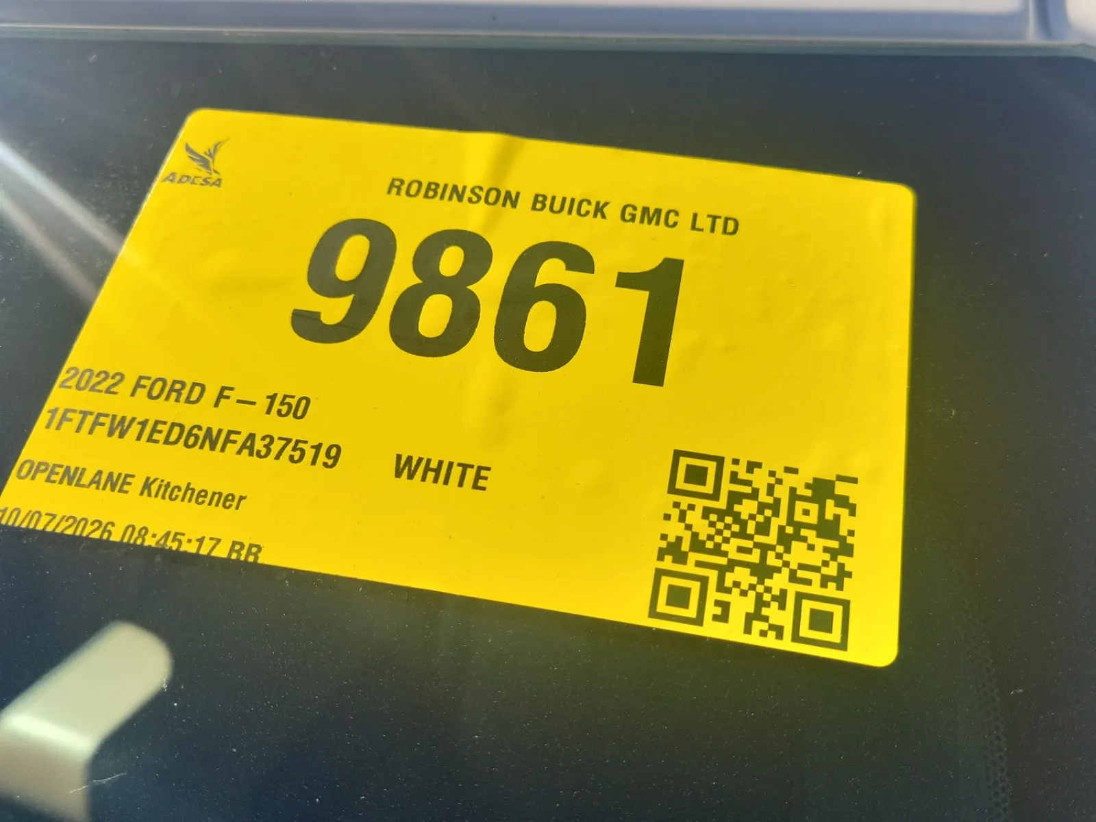 Inventory Label Photo
