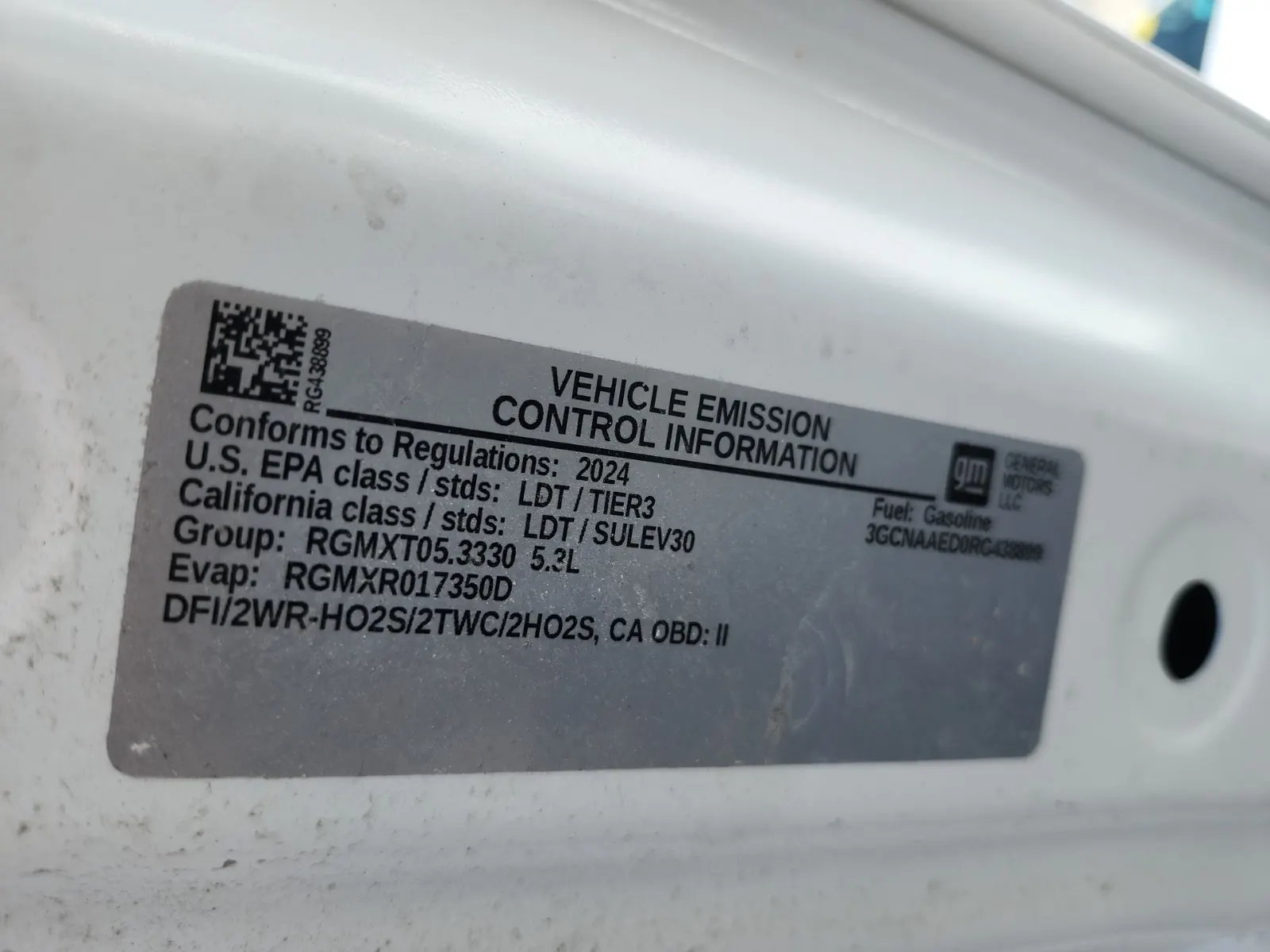 Emission Sticker Photo