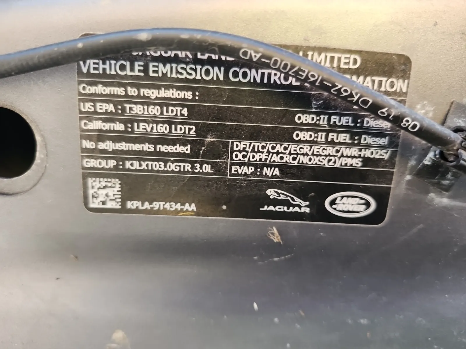 Emission Sticker Photo