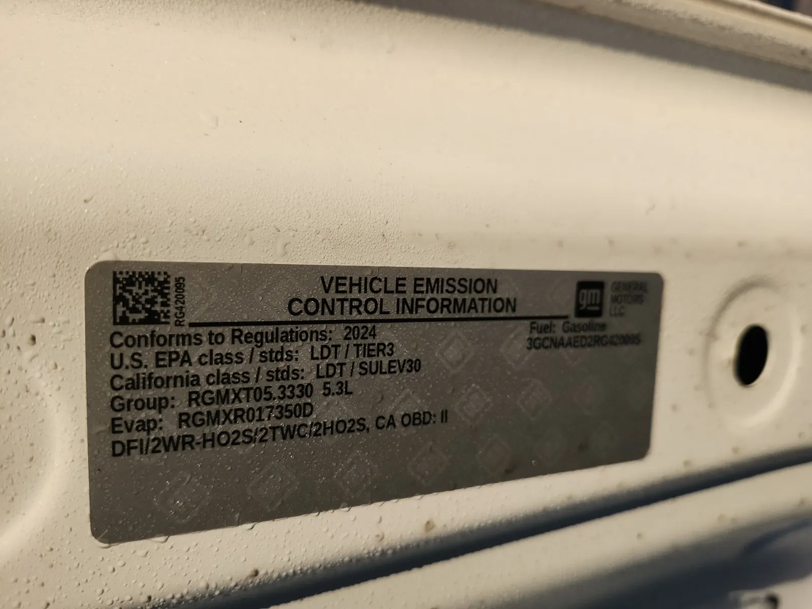 Emission Sticker Photo