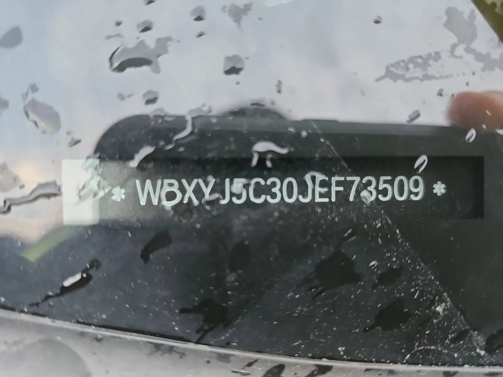 Dash VIN Plate Photo