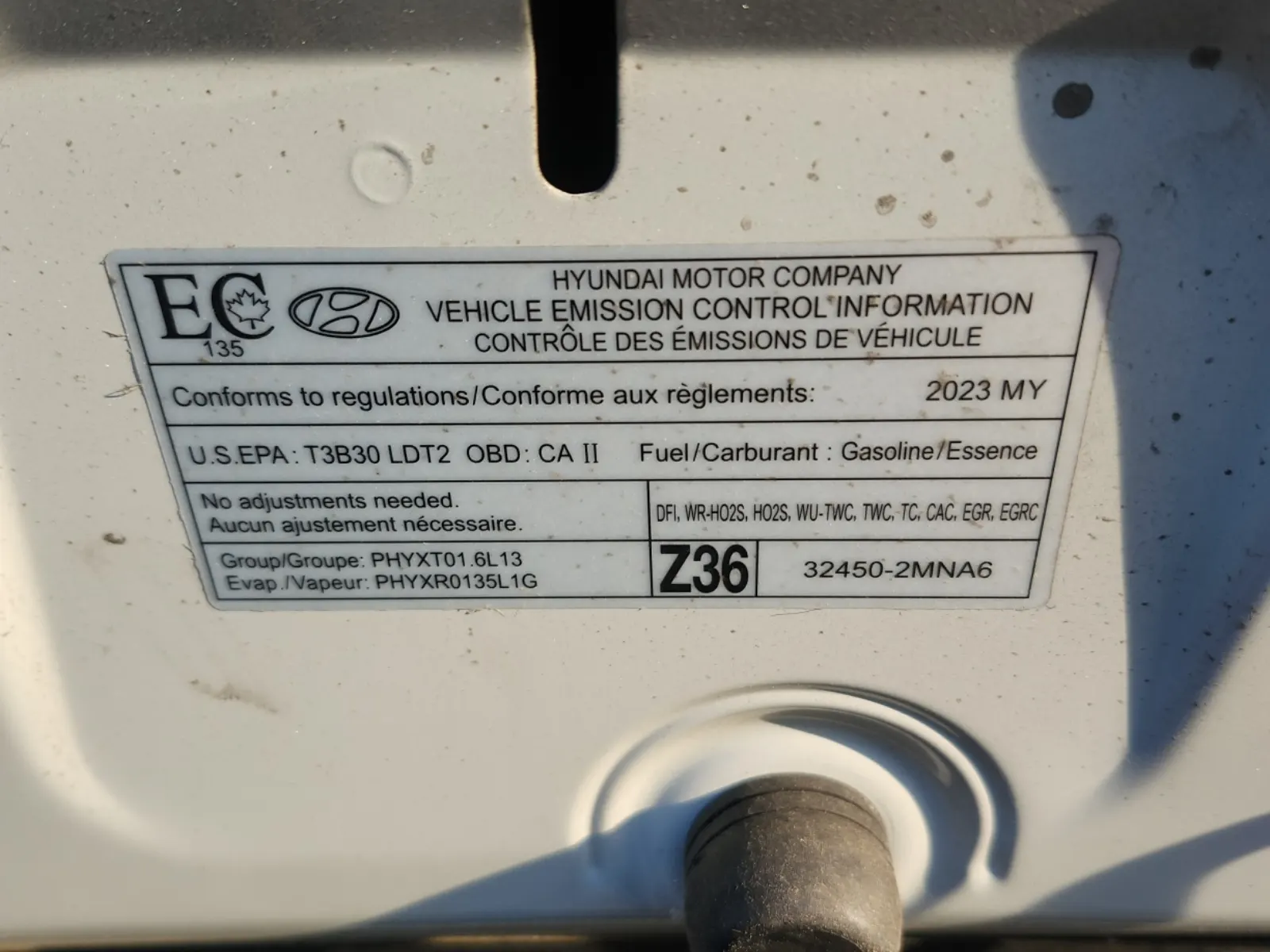Emission Sticker Photo