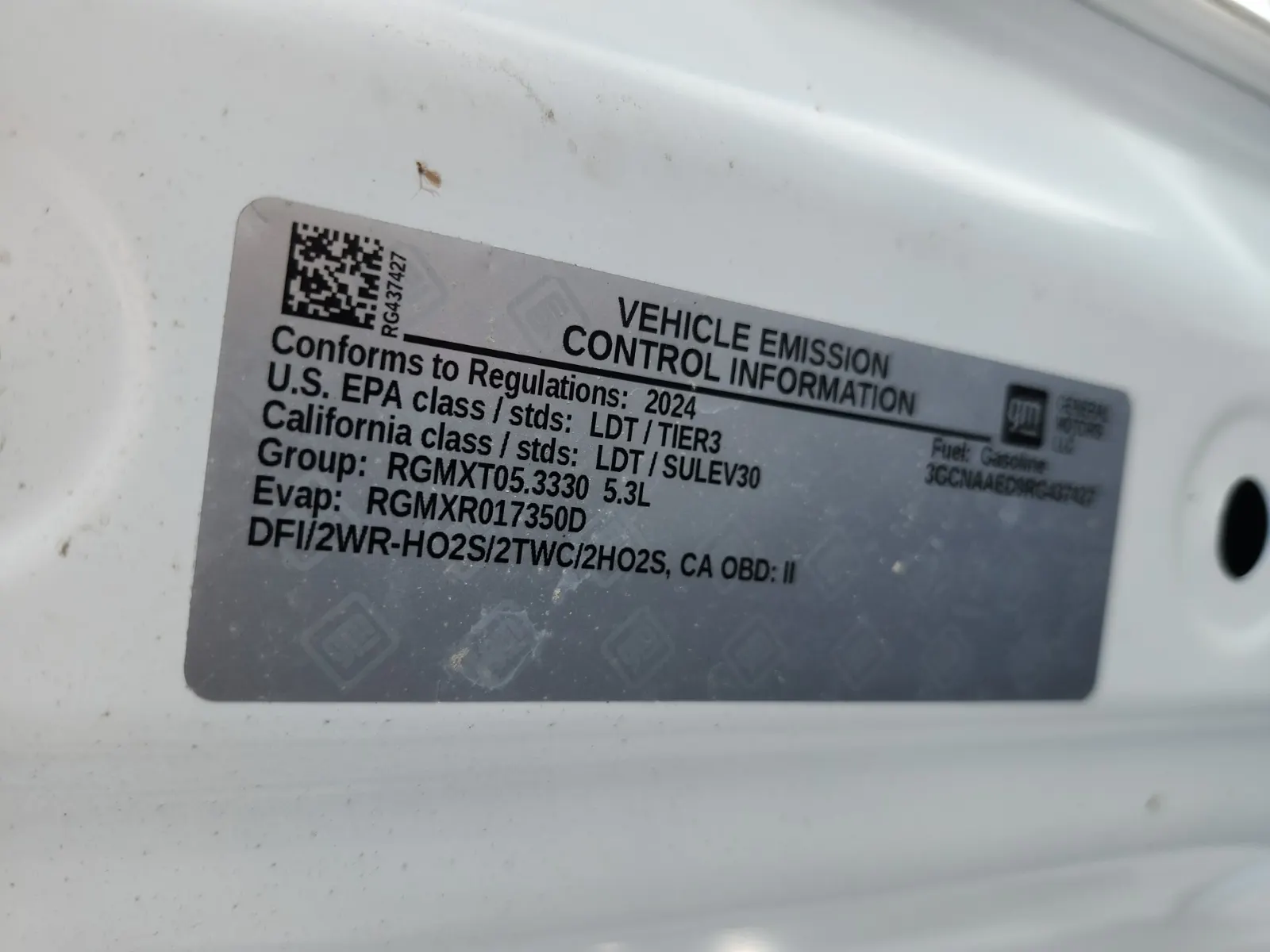Emission Sticker Photo