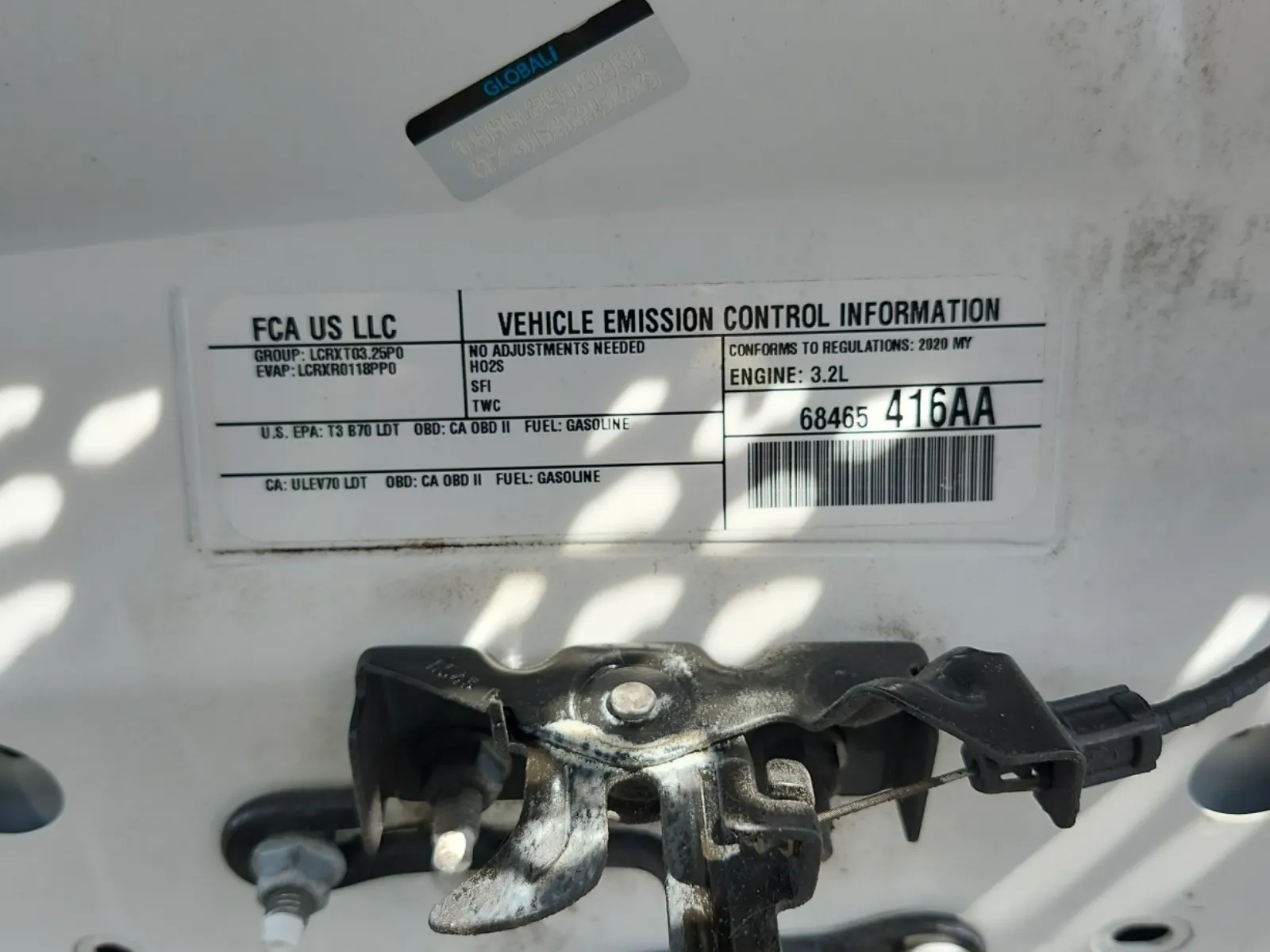 Emission Sticker Photo