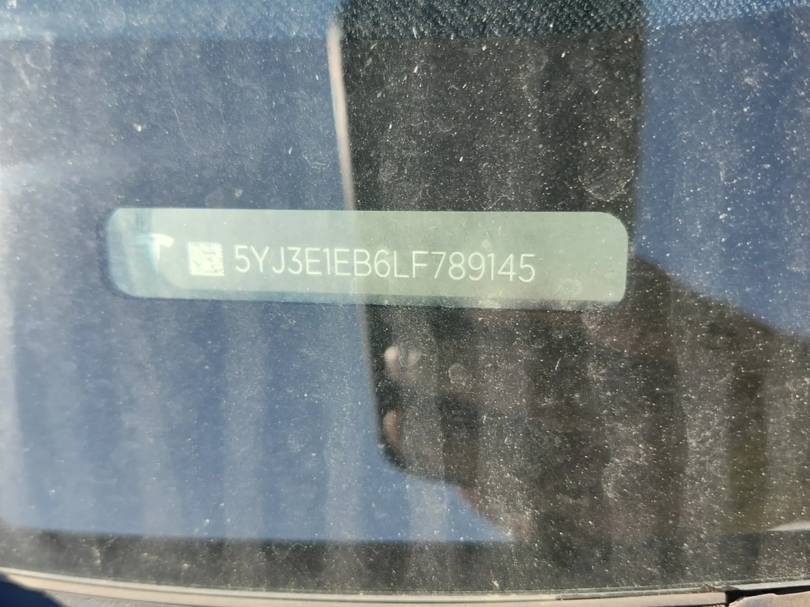 Dash VIN Plate Photo