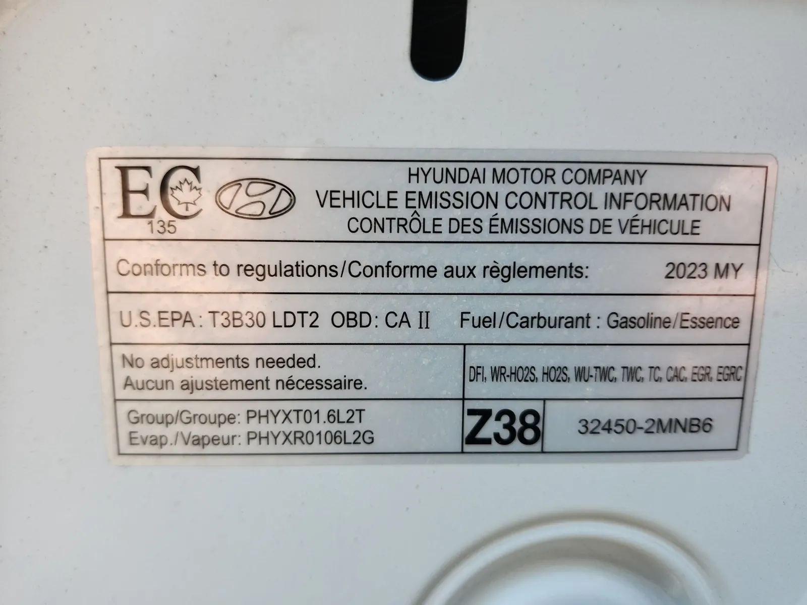 Emission Sticker Photo