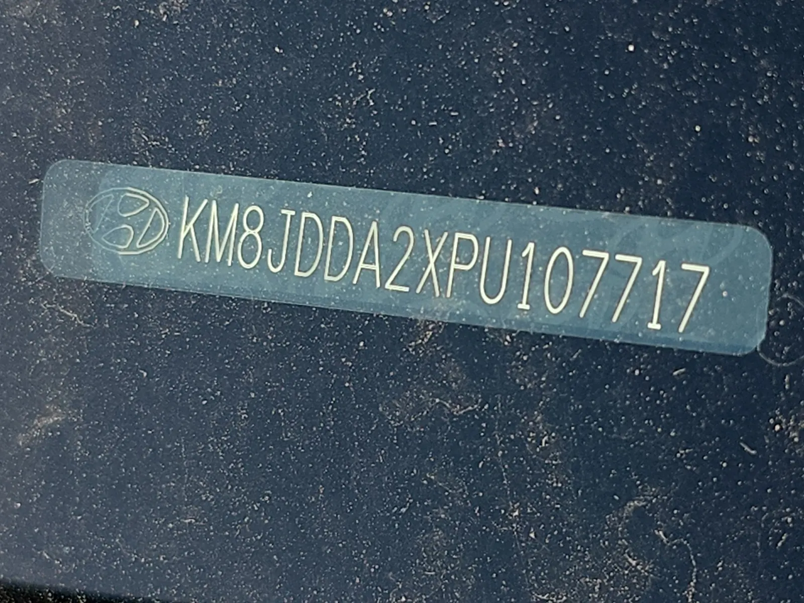 Dash VIN Plate Photo
