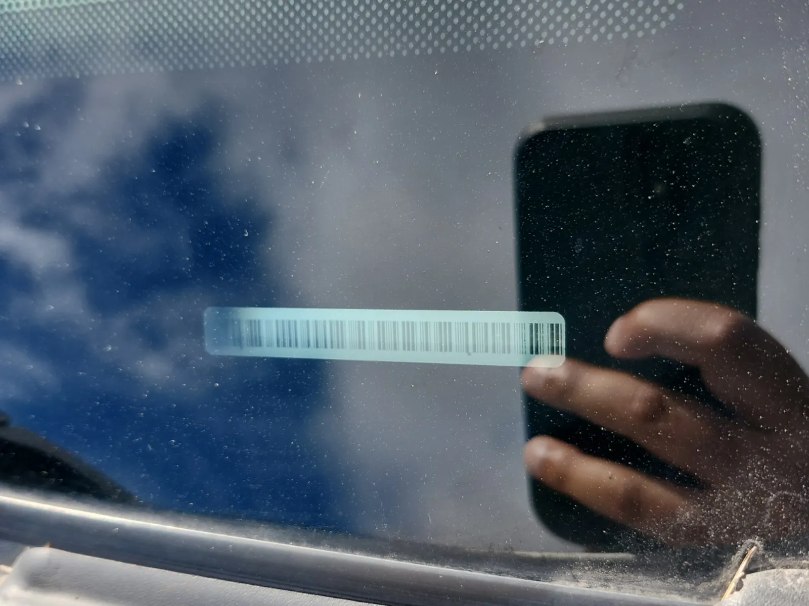 Dash VIN Plate Photo